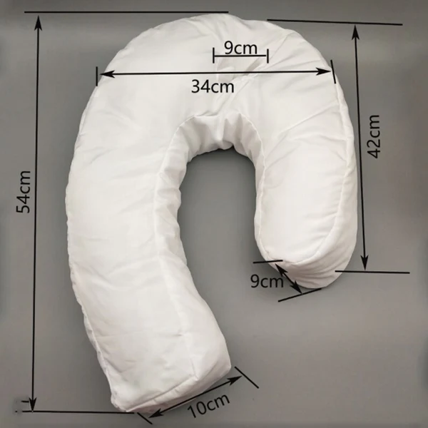 Side Sleeper Pillow with Ear Hole, Memory Foam, 20.5 × 13.8 × 3.9 in, view 4