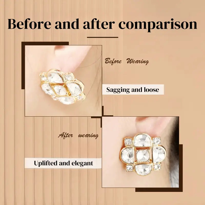 Silicone Earring Supports for Heavy Earrings, 1.6 cm, 2 Pairs