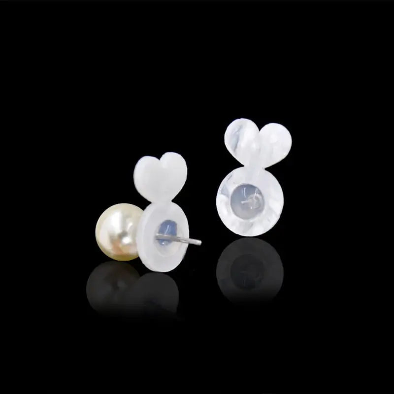 Silicone Earring Supports for Heavy Earrings, 1.6 cm, 2 Pairs