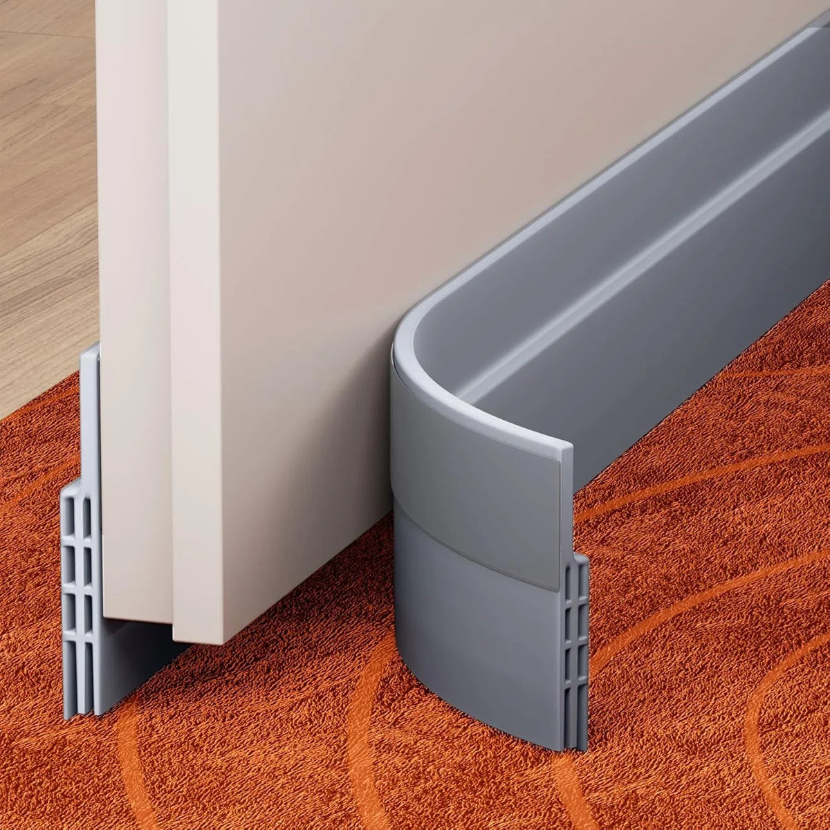 Silicone Self-Adhesive Door Draft Stopper, 100 cm, 5 cm Lip, view 7