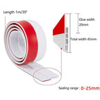 Silicone Self-Adhesive Door Draft Stopper, 100 cm, 5 cm Lip