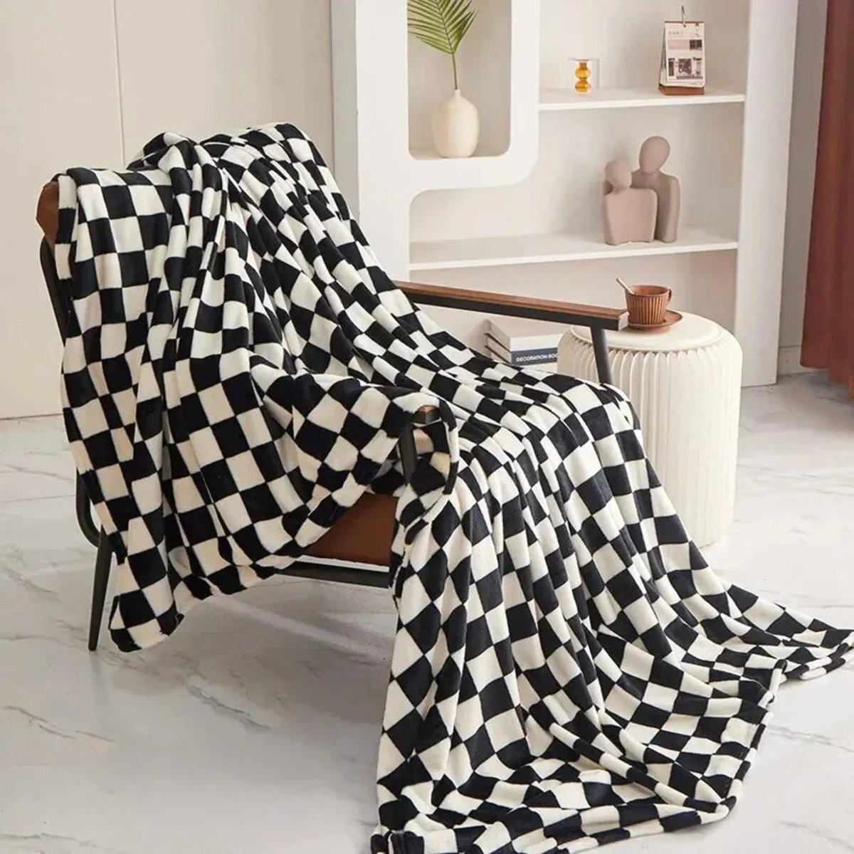 Silmessa checkerboard throw