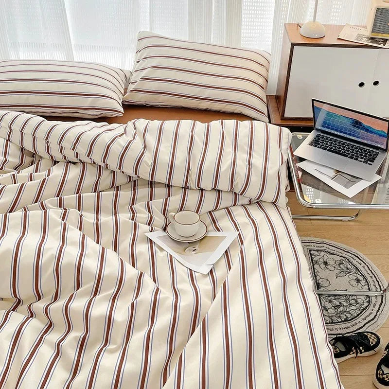Silmessa Striped Bedding Set