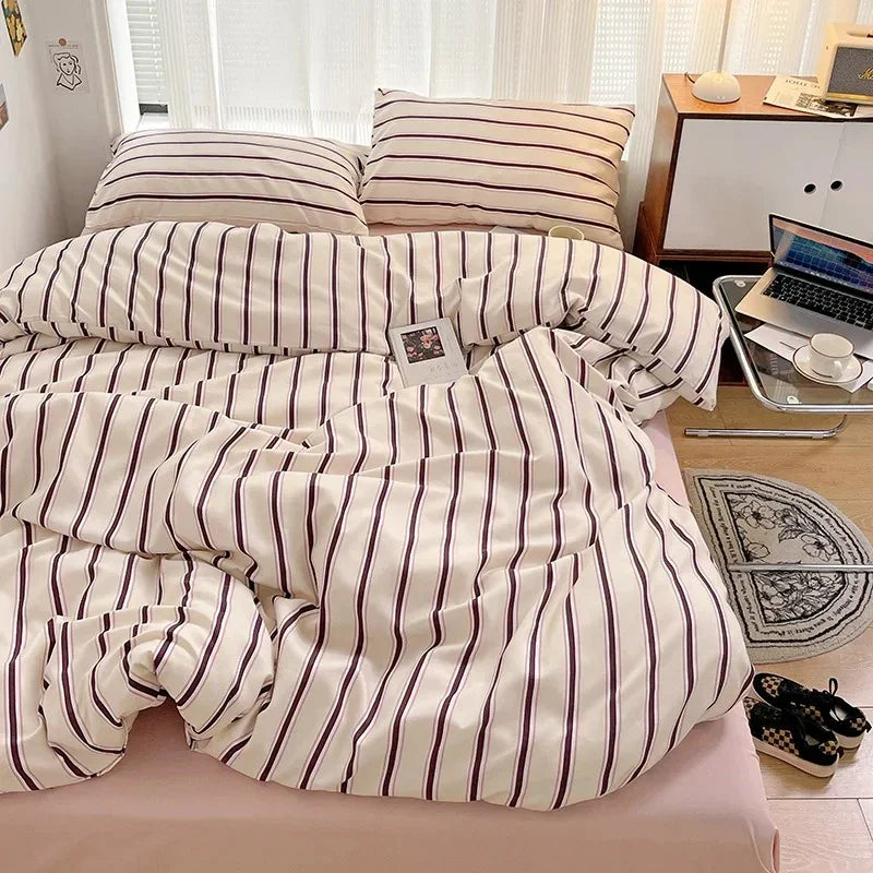 Silmessa Striped Bedding Set