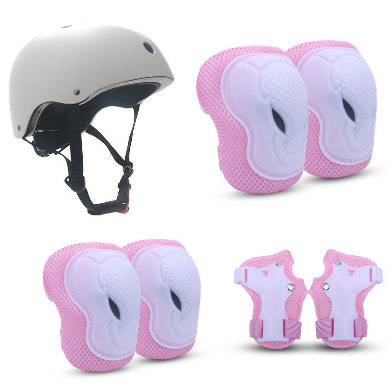 Skate Protective Gear Set with Helmet, Knee, Elbow and Wrist Guards, view 2