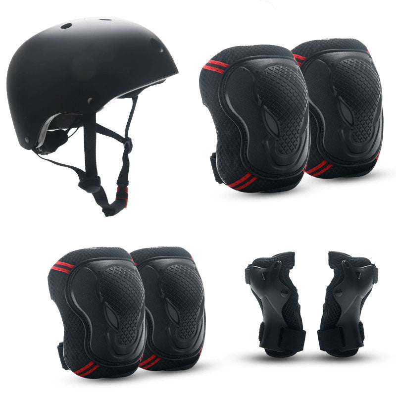 Skate Protective Gear Set with Helmet, Knee, Elbow and Wrist Guards, view 3