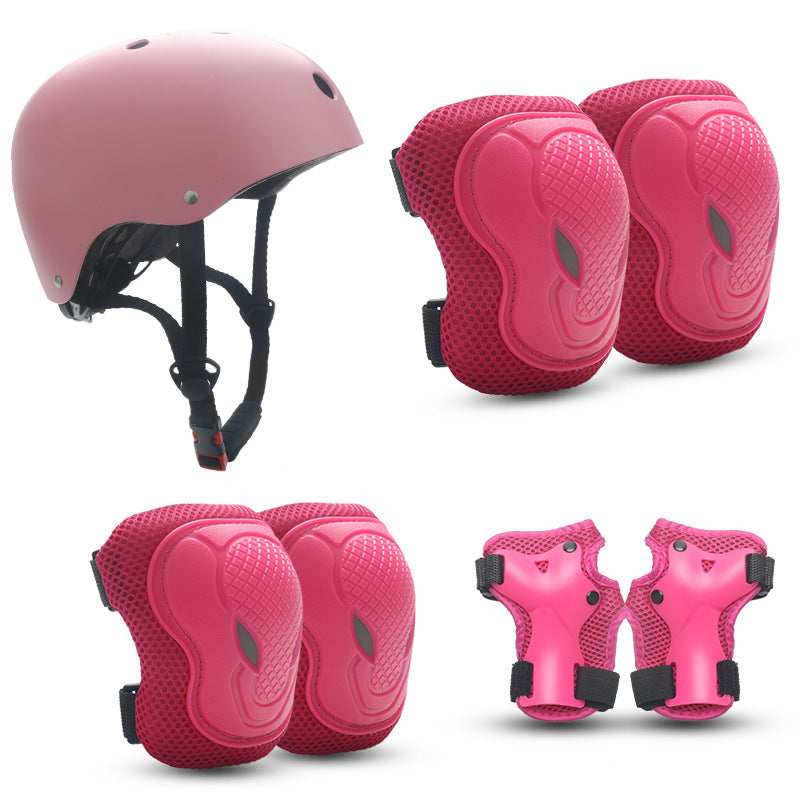 Skate Protective Gear Set with Helmet, Knee, Elbow and Wrist Guards, view 4