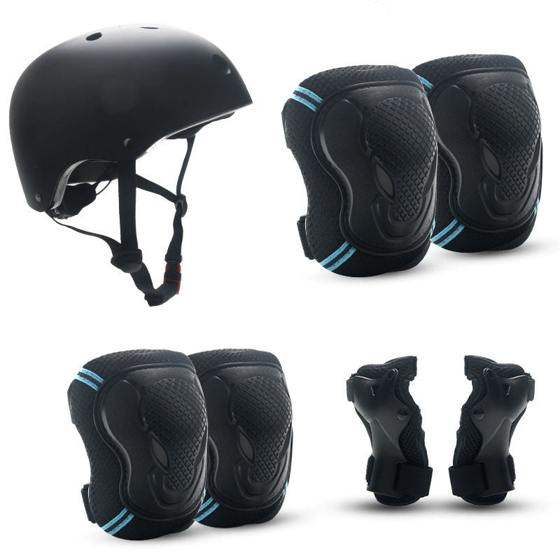 Skate Protective Gear Set with Helmet, Knee, Elbow and Wrist Guards, view 7