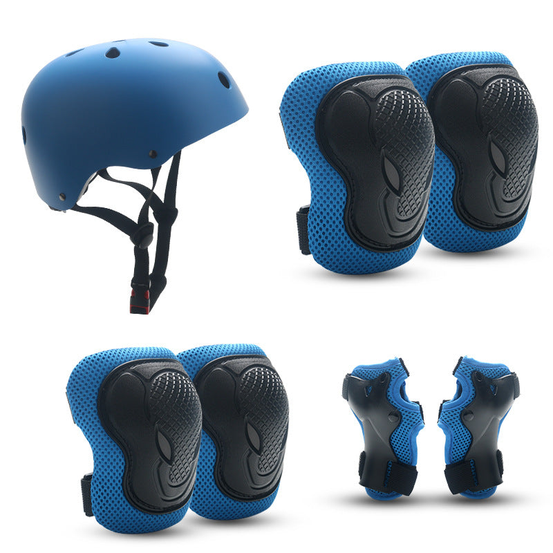 Skate Protective Gear Set with Helmet, Knee, Elbow and Wrist Guards, view 8