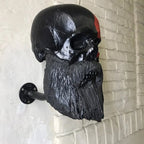 Skull Motorcycle Helmet Holder, Resin, Universal Size, 390g, view 2