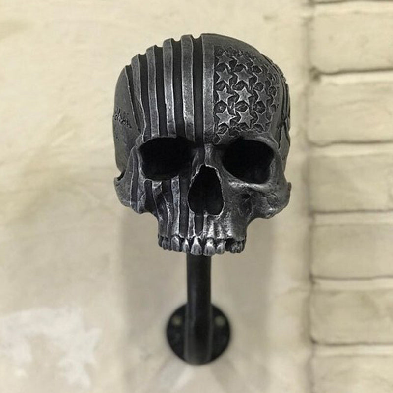 Skull Motorcycle Helmet Holder, Resin, Universal Size, 390g, view 5