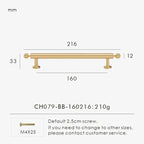 Slatewood Brass Knobs