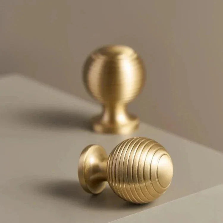 Slatewood Brass Knobs
