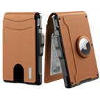 Slim Leather and Aluminum Pop-Up Bifold Wallet with Money Clip, view 17