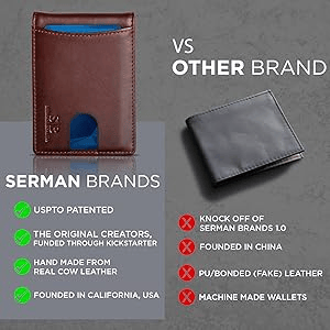 Slim Leather and Aluminum Pop-Up Bifold Wallet with Money Clip, view 4