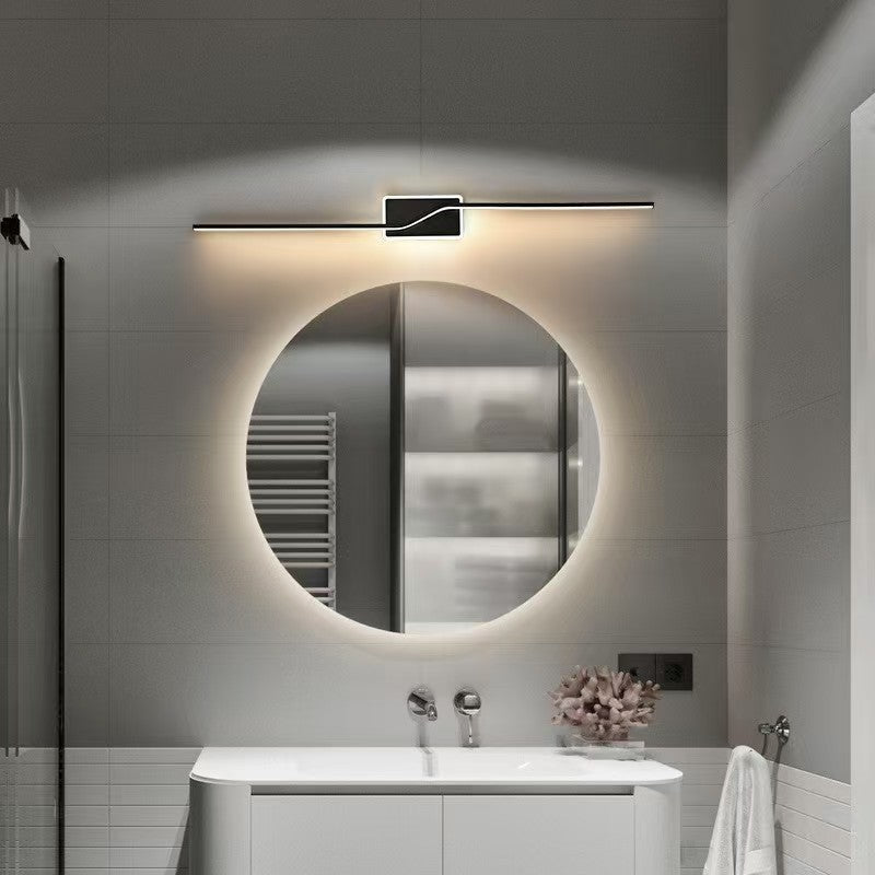 Slim Linear LED Makeup Mirror Light with Halo Backlighting | Thrascher