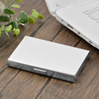 Slim RFID-Blocking Stainless Steel Wallet, 6 Slots, 9.5 x 6.5 x 1.3 cm, view 2