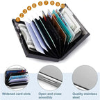 Slim RFID-Blocking Stainless Steel Wallet, 6 Slots, 9.5 x 6.5 x 1.3 cm, view 8
