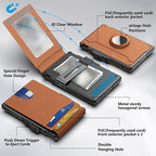 Slim RFID-Blocking Wallet with Pop-Up Card Case and Money Clip, view 2