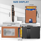 Slim RFID-Blocking Wallet with Pop-Up Card Case and Money Clip, view 5