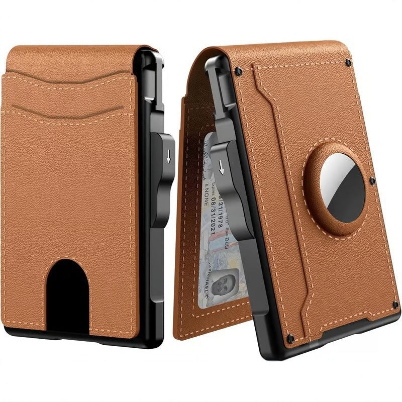 Slim RFID-Blocking Wallet with Pop-Up Card Case and Money Clip, view 6