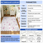 Soft Floral Decorative Area Rug | Thrascher