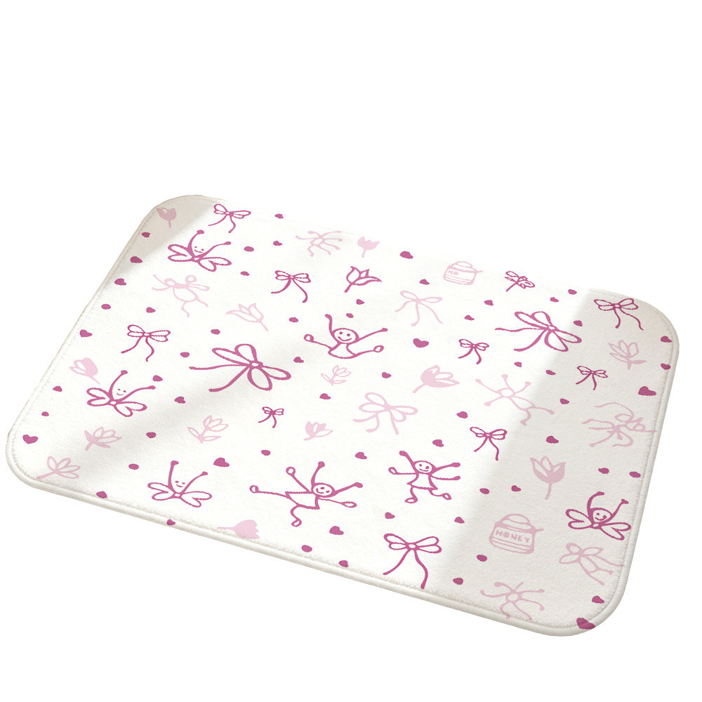 Soft Floral Decorative Area Rug | Thrascher