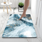 Soft Print Abstract Marble Bath Mat | Thrascher