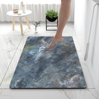 Soft Print Abstract Marble Bath Mat | Thrascher