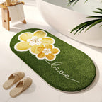 Soft Textured Absorbent Bathroom Rug with Plush Fabric and Dot Pattern, view 12