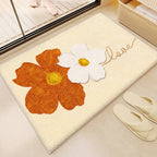Soft Textured Absorbent Bathroom Rug with Plush Fabric and Dot Pattern, view 13
