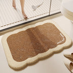Soft Textured Absorbent Bathroom Rug with Plush Fabric and Dot Pattern, view 16
