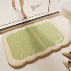 Soft Textured Absorbent Bathroom Rug with Plush Fabric and Dot Pattern, view 17