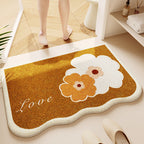 Soft Textured Absorbent Bathroom Rug with Plush Fabric and Dot Pattern, view 9