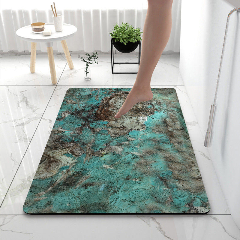 Soft Touch Marble Bath Mat | Thrascher