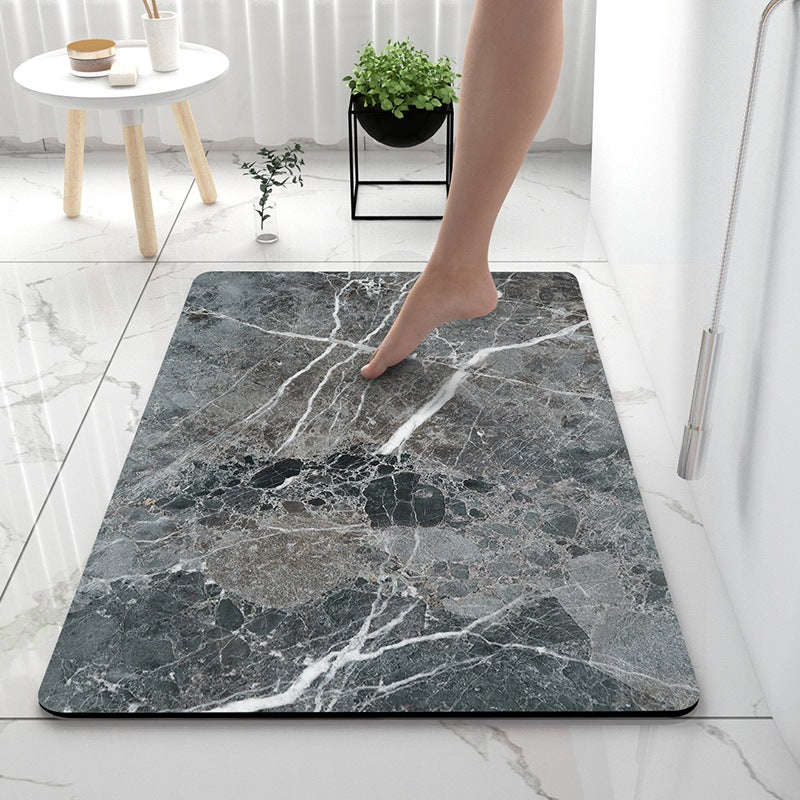 Soft Touch Marble Bath Mat | Thrascher