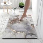 Soft Touch Marble Bath Mat | Thrascher