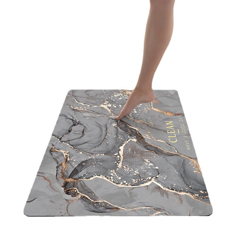 Soft Touch Marble Bath Mat | Thrascher
