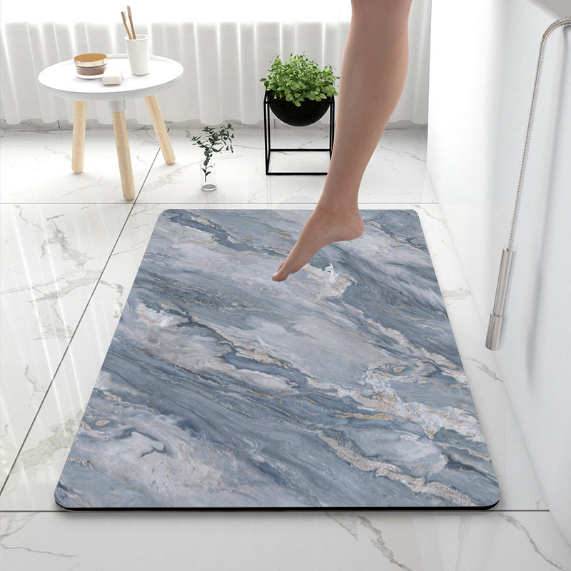 Soft Touch Marble Bath Mat | Thrascher