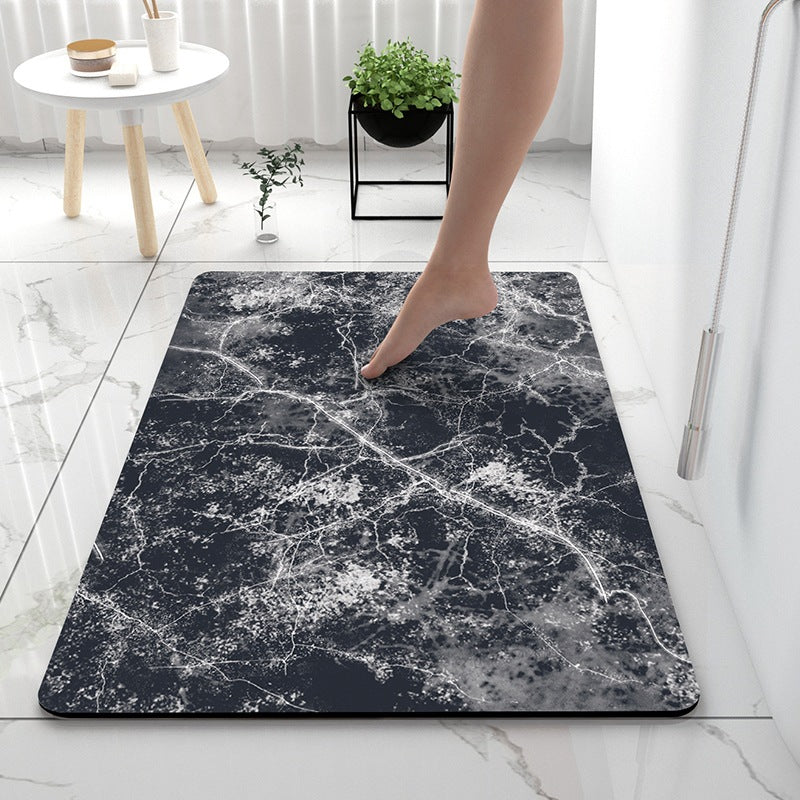 Soft Touch Marble Bath Mat | Thrascher