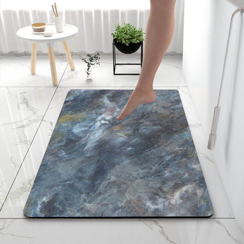 Soft Touch Marble Bath Mat | Thrascher