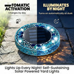 Solar Mosaic Glass Garden Path LED Spotlights | Thrascher