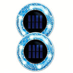 Solar Mosaic Glass Garden Path LED Spotlights | Thrascher