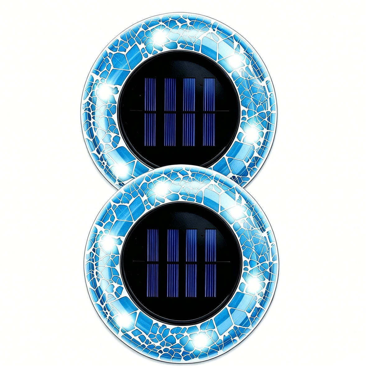 Solar Mosaic Glass Garden Path LED Spotlights | Thrascher