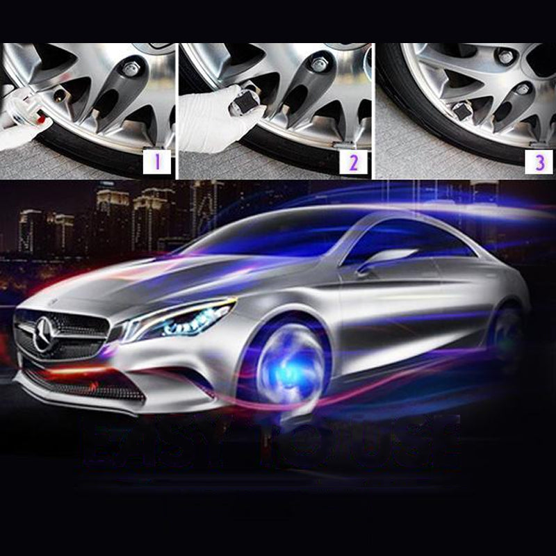 Solar-Powered Car Tire Valve Cap Wheel Light, 15 Flash Modes, view 5