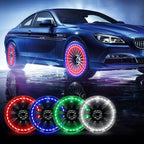 Solar-Powered Car Tire Valve Cap Wheel Light, 15 Flash Modes, view 9