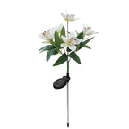 Solar-Powered LED Decorative Flower Garden Stakes | Thrascher