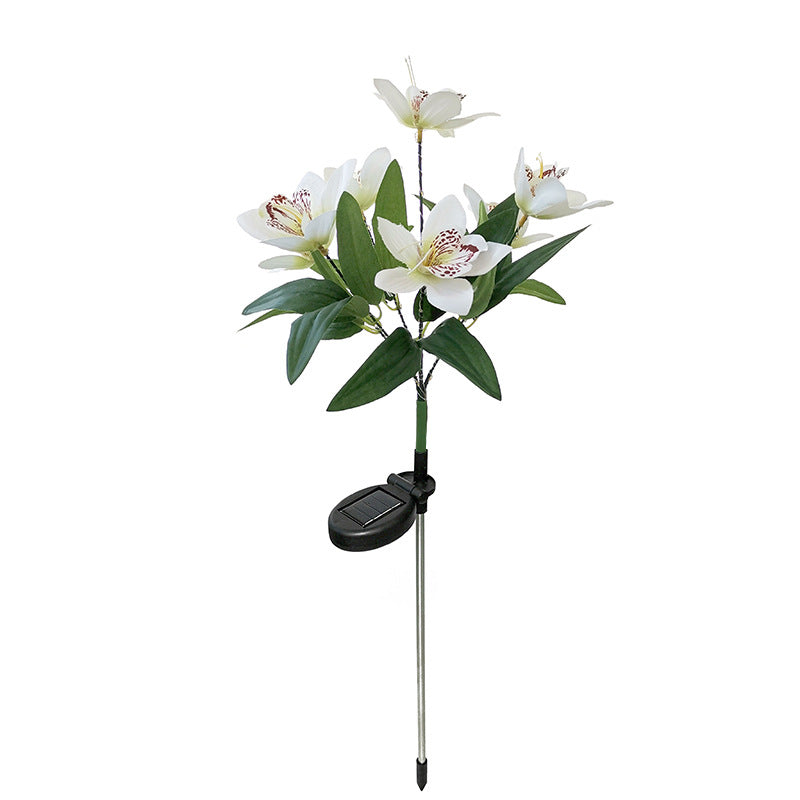 Solar-Powered LED Decorative Flower Garden Stakes | Thrascher