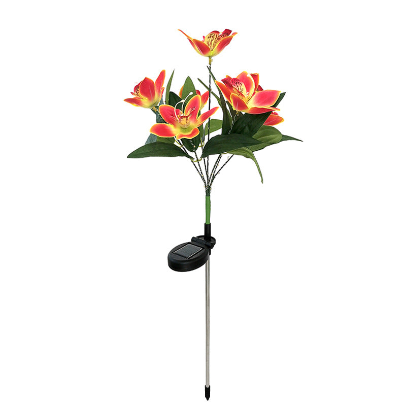 Solar-Powered LED Decorative Flower Garden Stakes | Thrascher