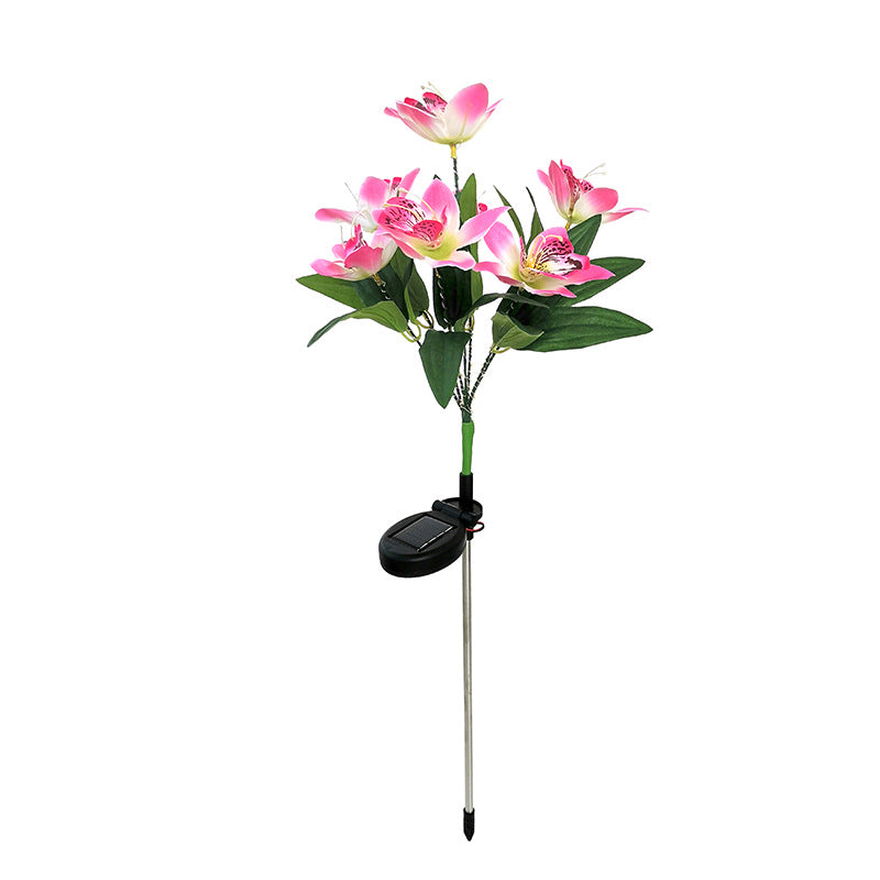 Solar-Powered LED Decorative Flower Garden Stakes | Thrascher